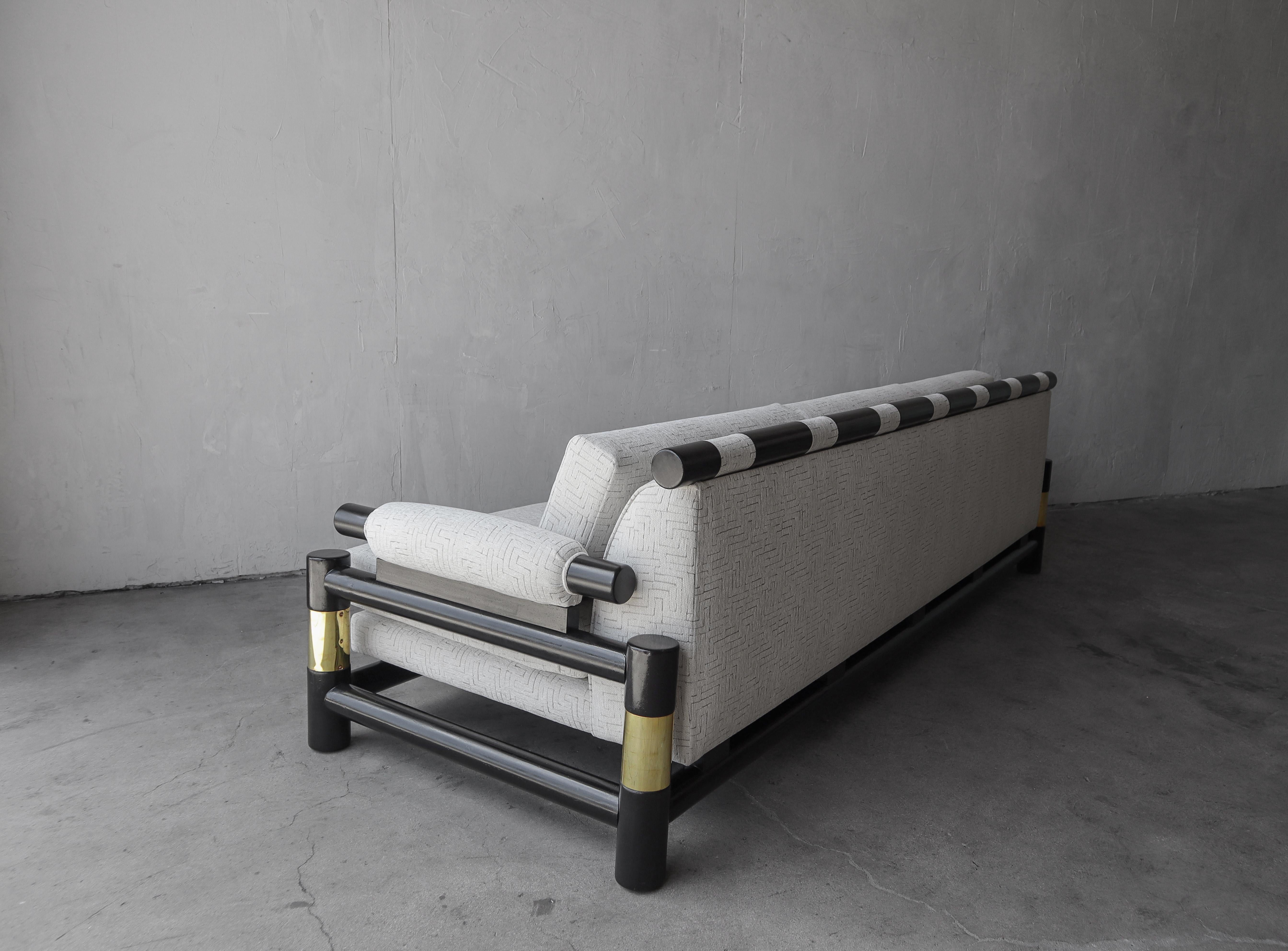 Pair of 1980's Designer Sofas by Baker Furniture For Sale 1