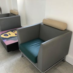 Pair of 1980s "East Side" Club Lounge Chair by Ettore Sottsass and Knoll