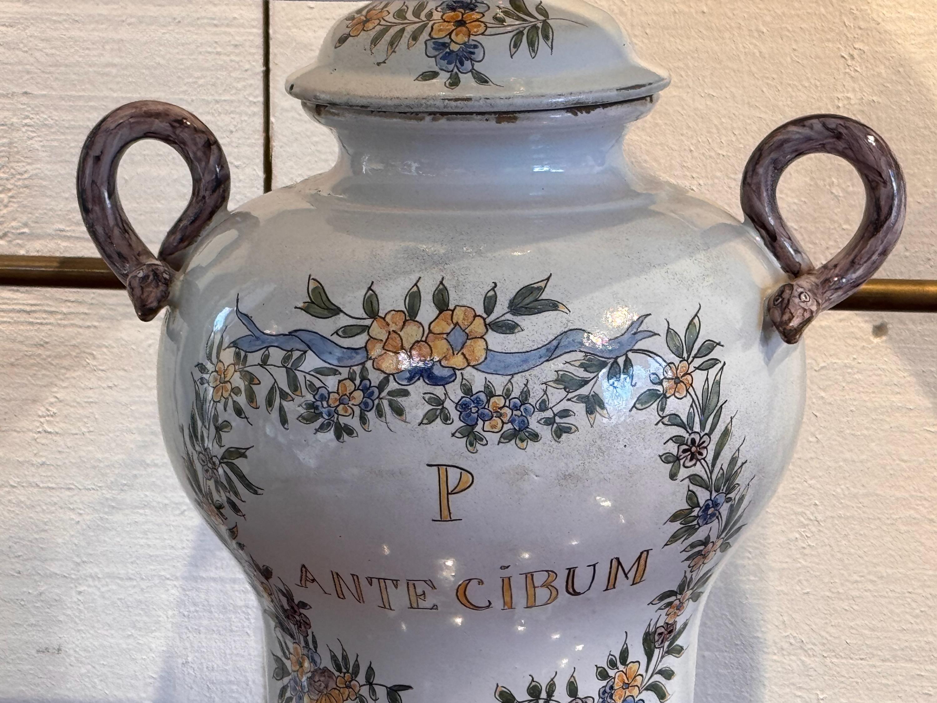 Paire de lampes en faïence des années 1980 en vente 1