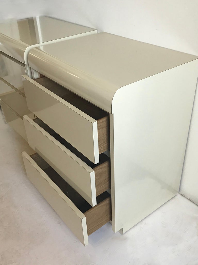 Pair of 1980s Formica Nightstands at 1stDibs