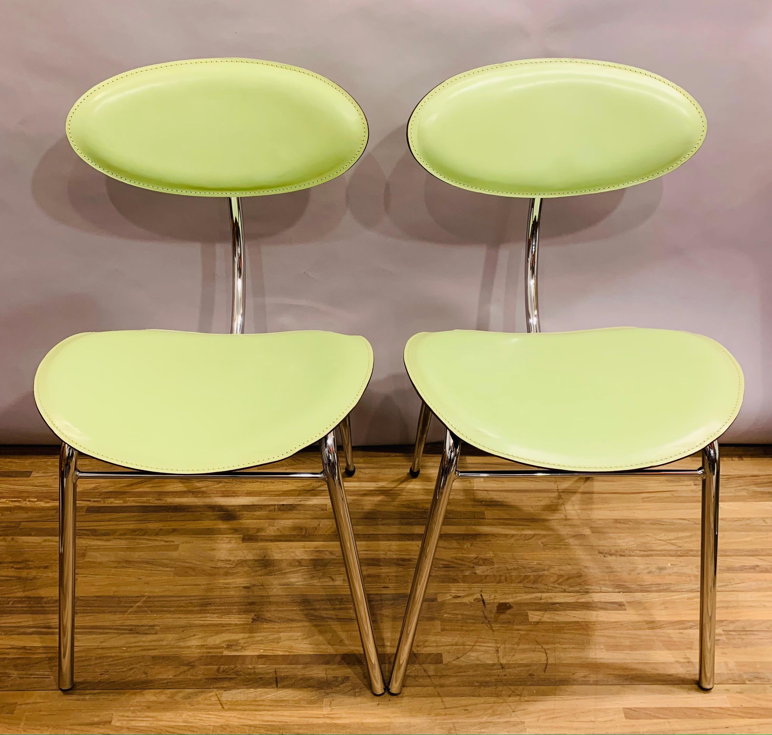 Pair of 1980s Italian Arrben Dining Chairs 10