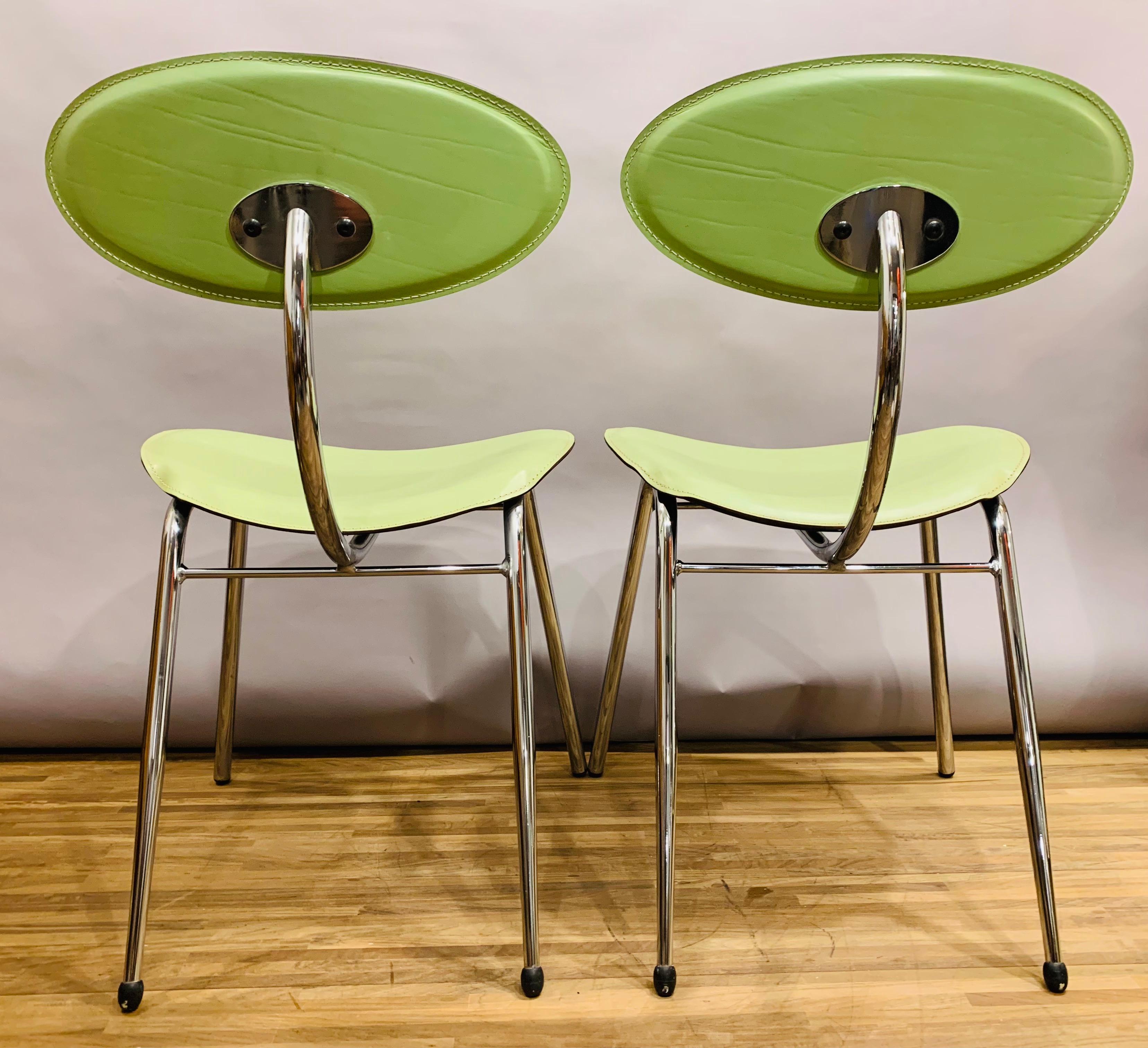 Pair of 1980s Italian Arrben Dining Chairs 1