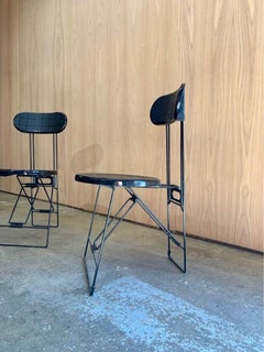 Pair of 1980s Italian Folding Chairs