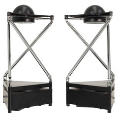 Pair Of 1980s Italian Kandido Table Lamps by F.A. Porsche for Luci Italia
