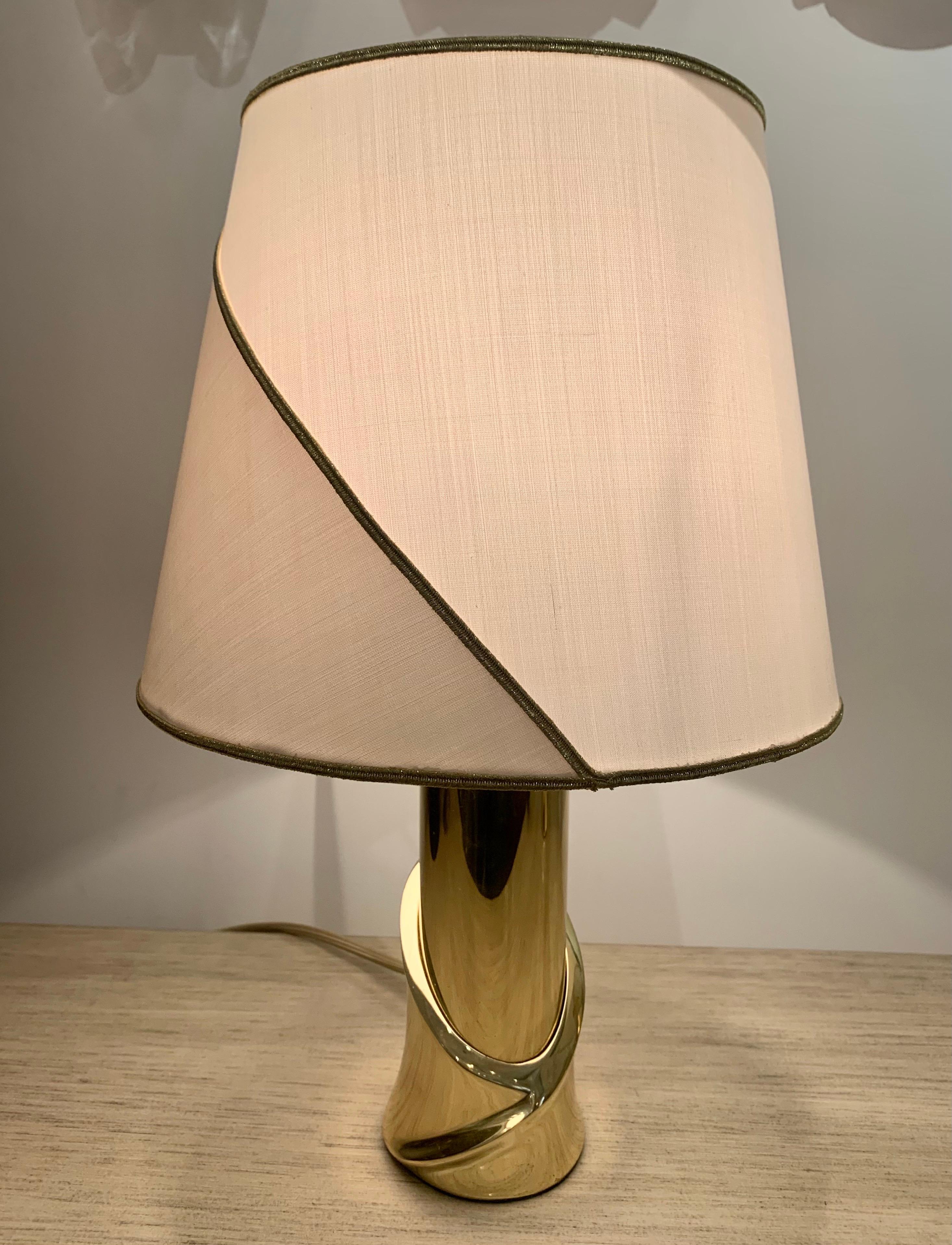 Pair of 1980s Italian Luciano Frigerio Bronze Lamps 5