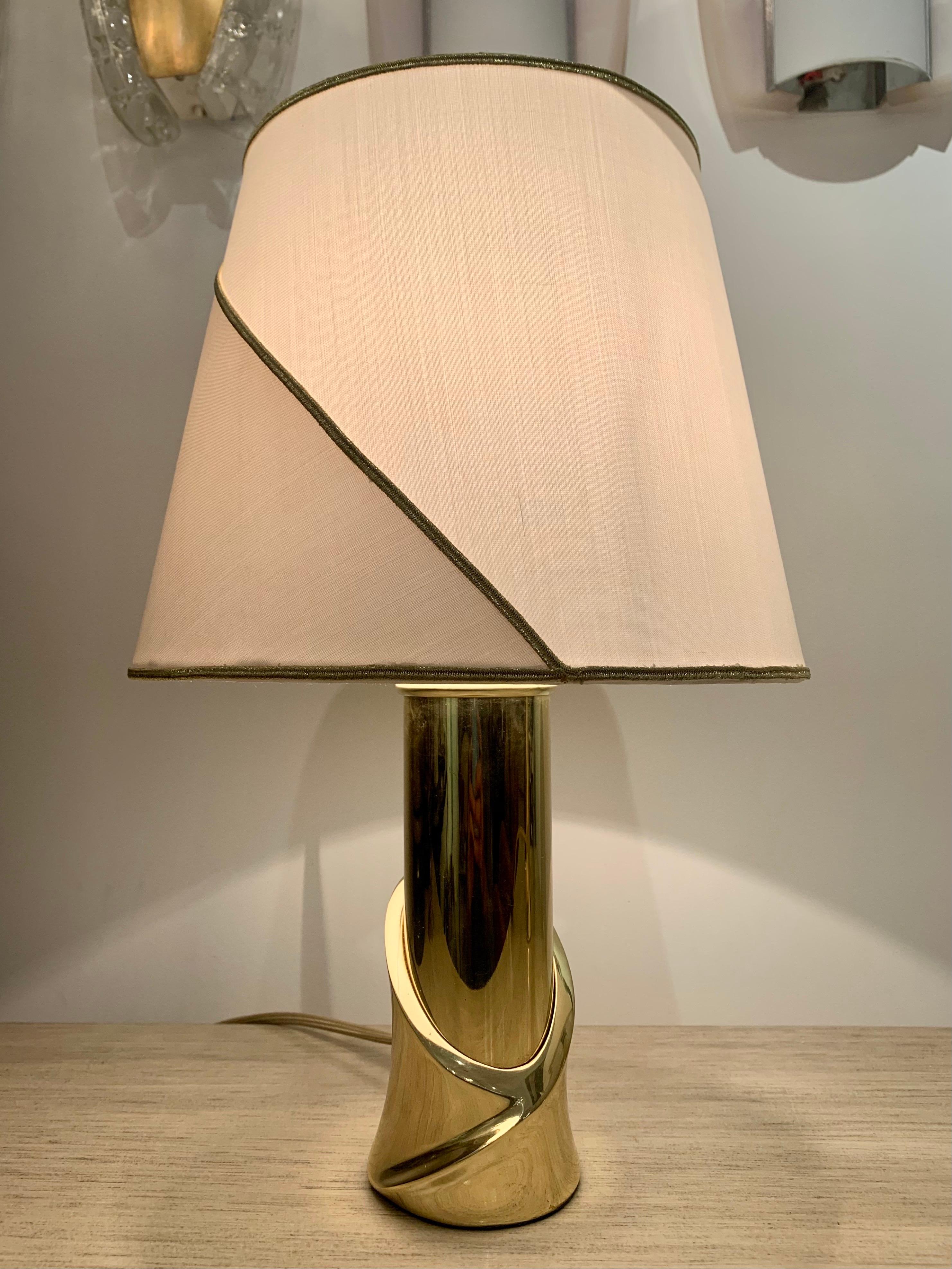 Pair of 1980s Italian Luciano Frigerio Bronze Lamps 6