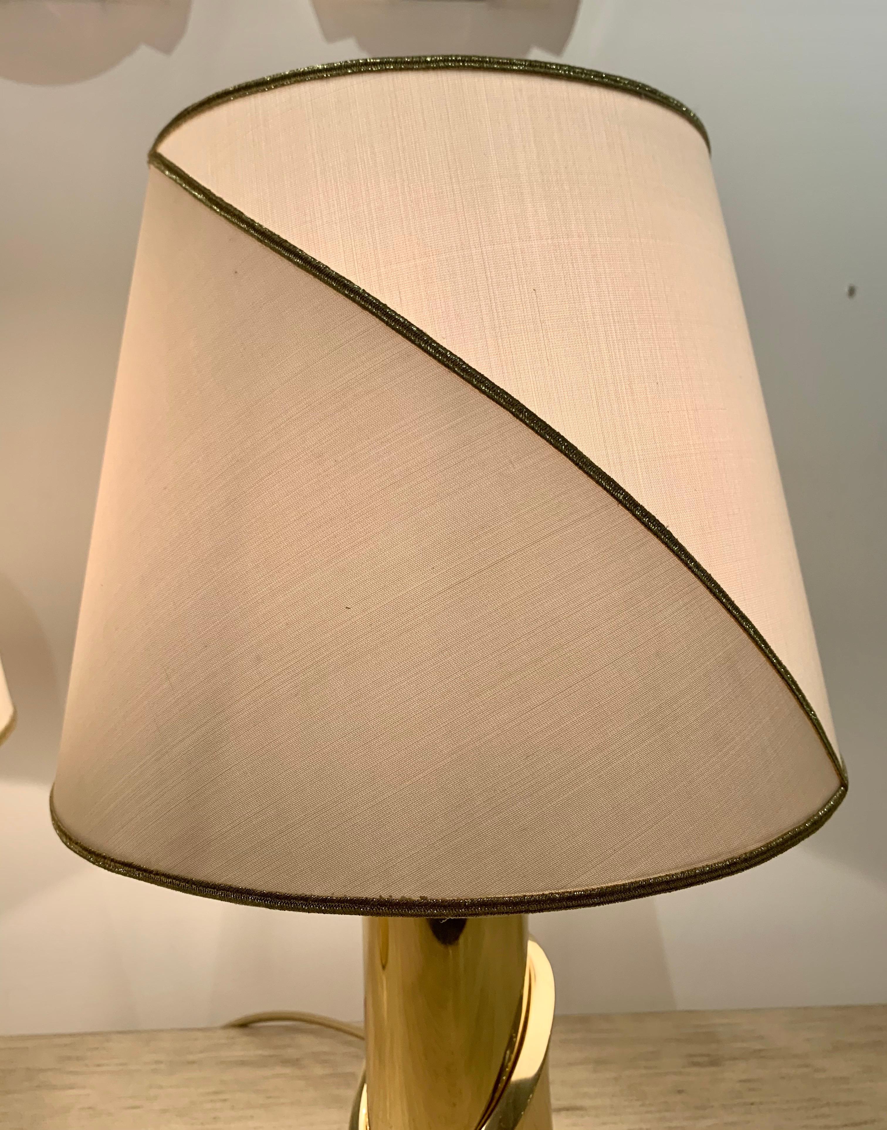Pair of 1980s Italian Luciano Frigerio Bronze Lamps 10