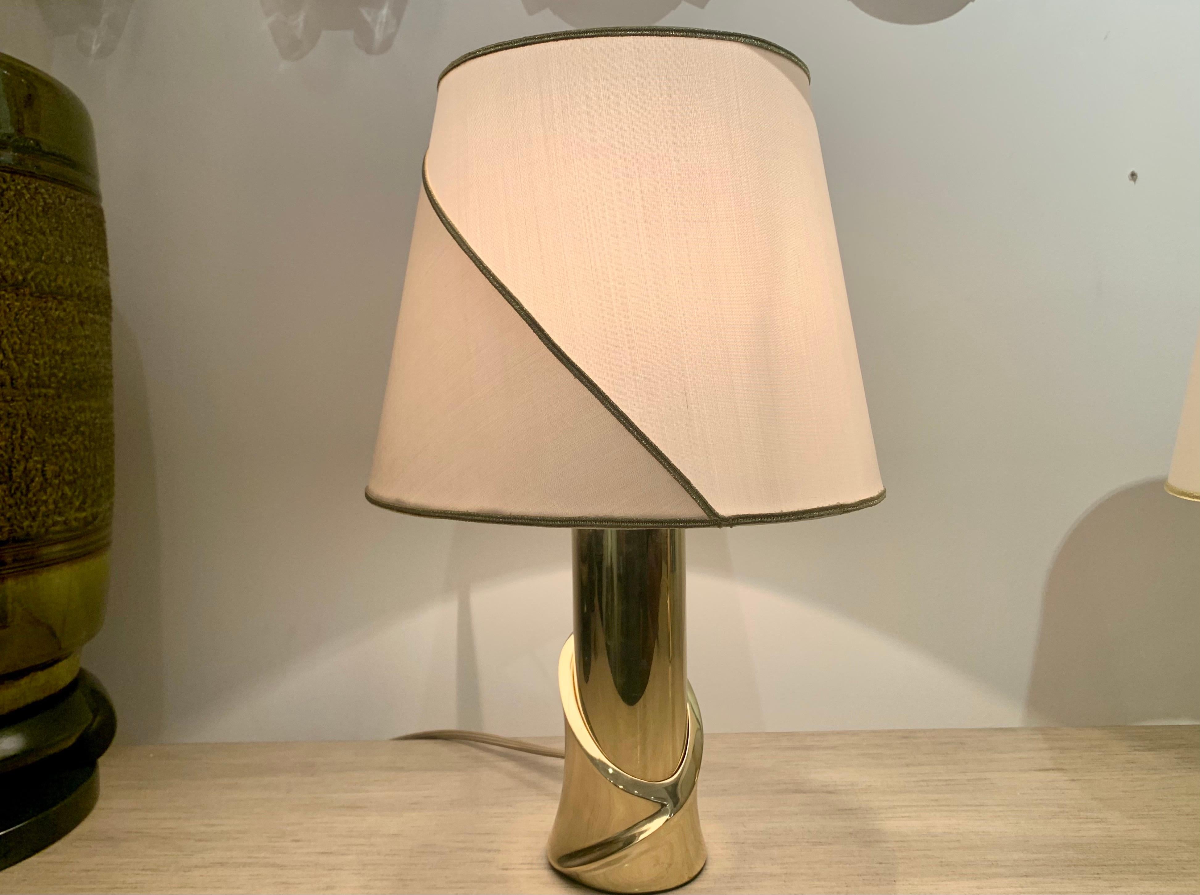 Pair of 1980s Italian Luciano Frigerio Bronze Lamps 2