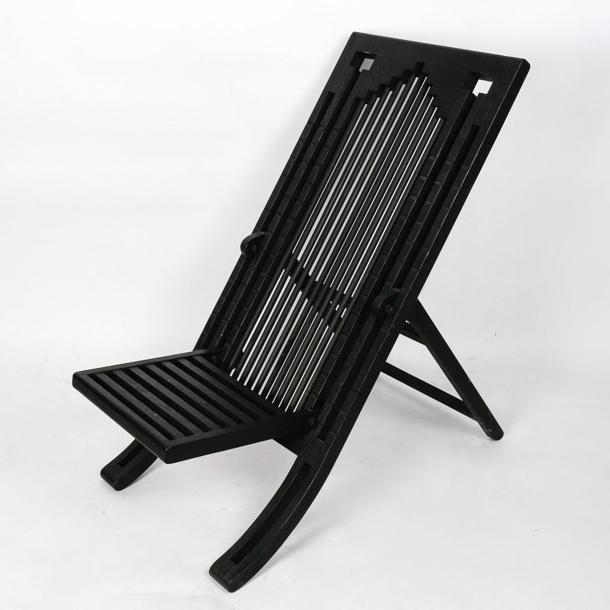 Pareja de sillas modulares de madera lacada de los años 80.

Pareja de sillas modulares de los años 80 de madera lacada en negro.  
w: 88cm, h: 98cm, d: 50,5cm

