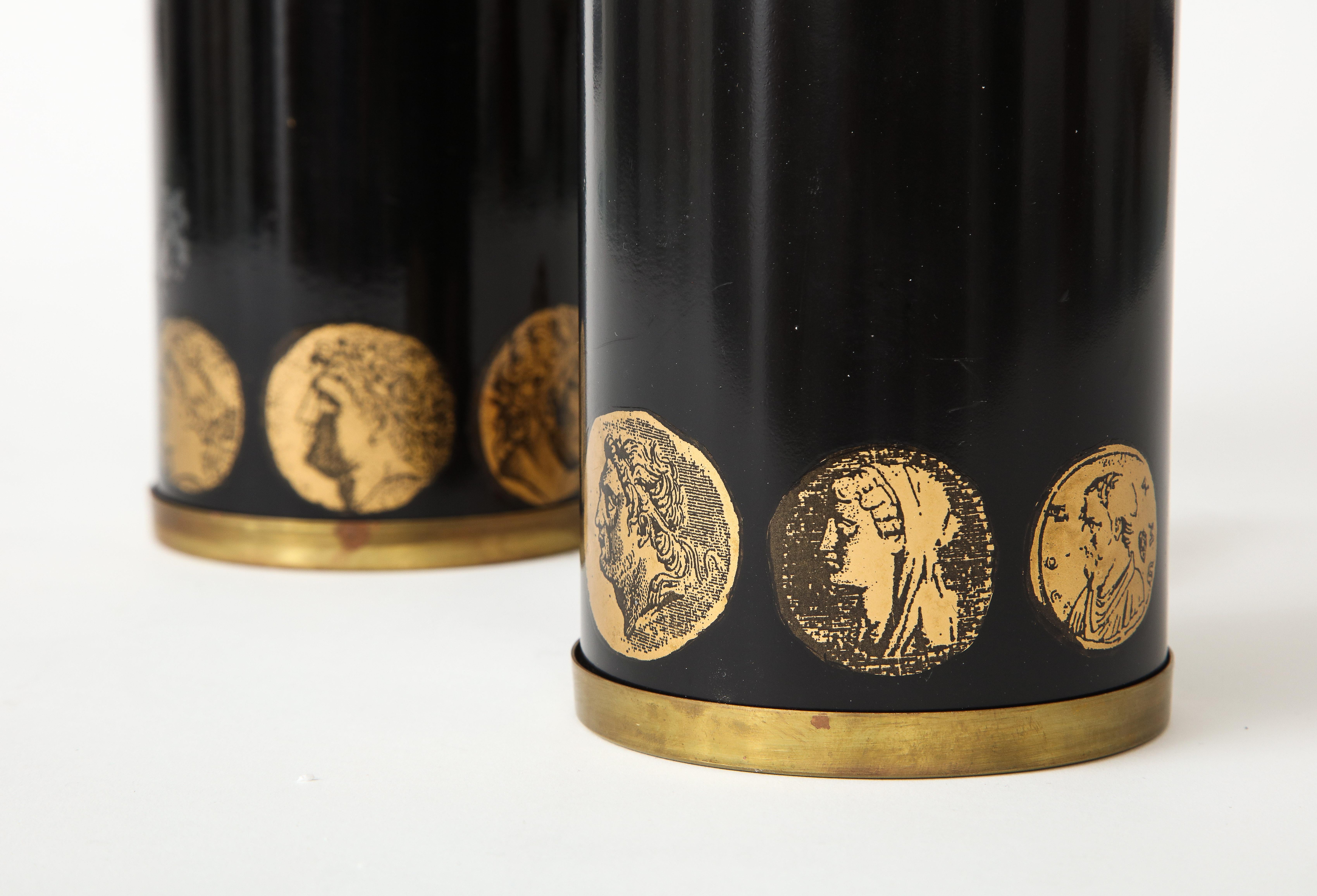 Late 20th Century Pair of 1980s Lamps by Piero Fornasetti For Sale