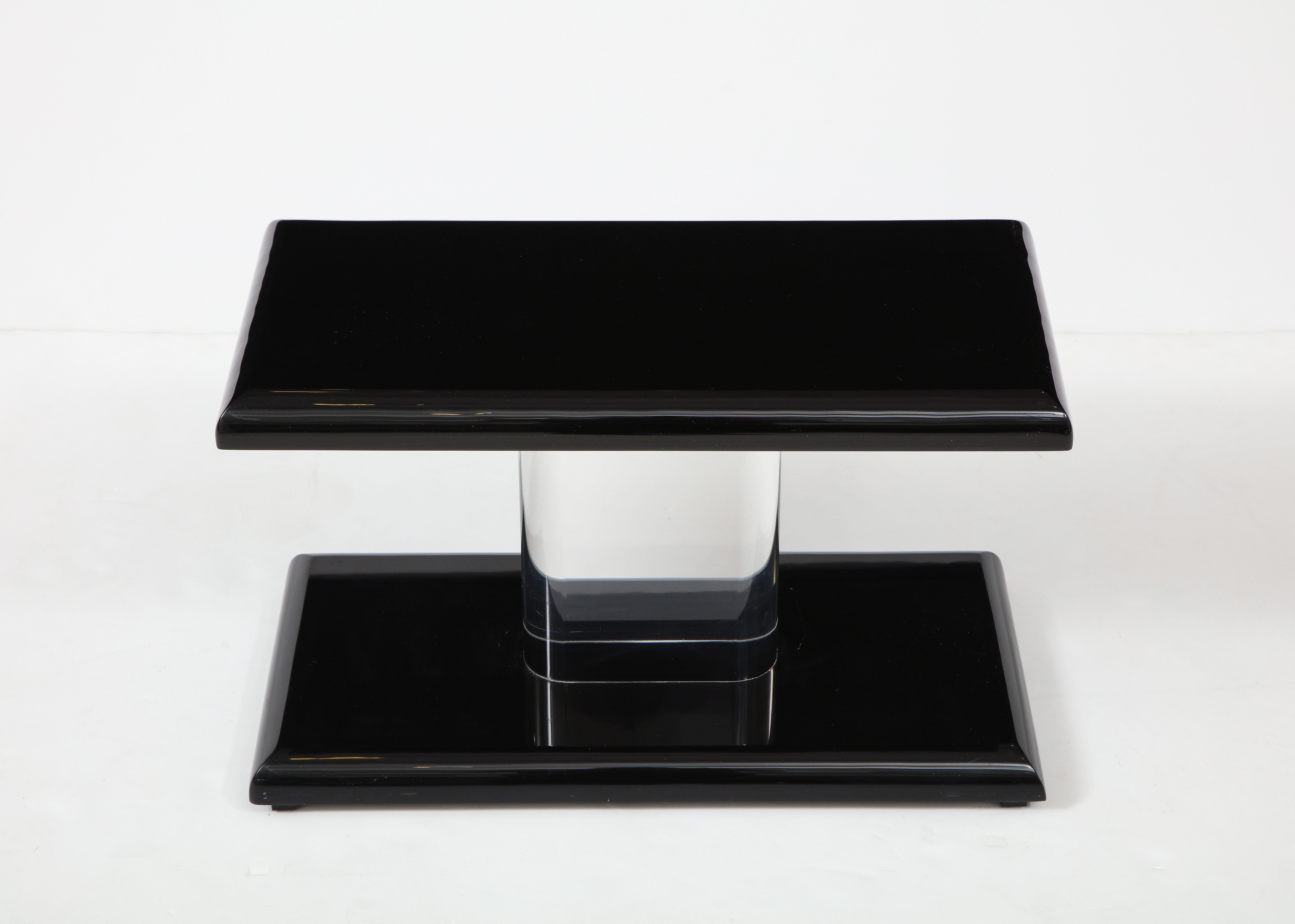 Modern Pair of 1980's Lucite Tables