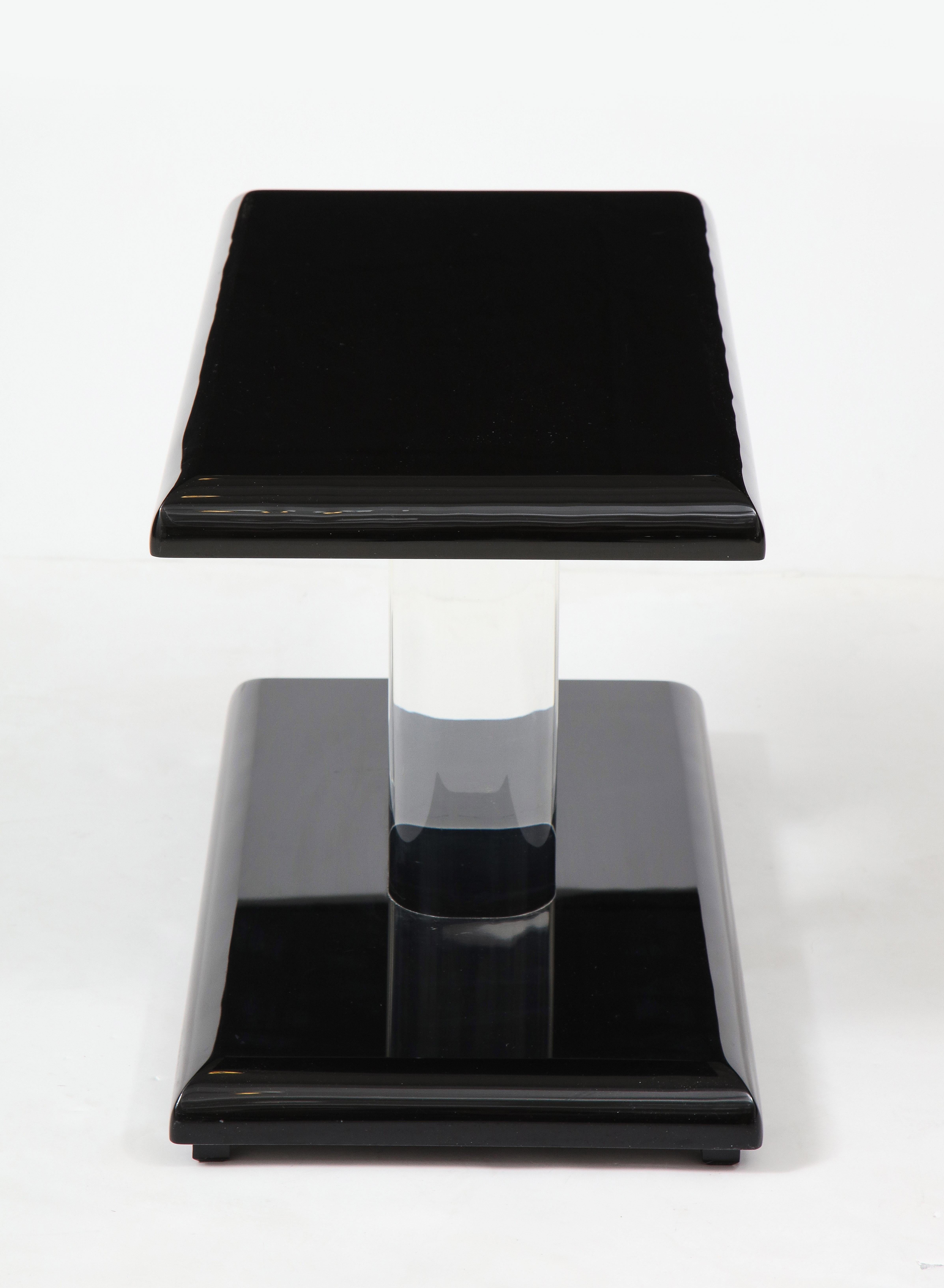 Late 20th Century Pair of 1980's Lucite Tables