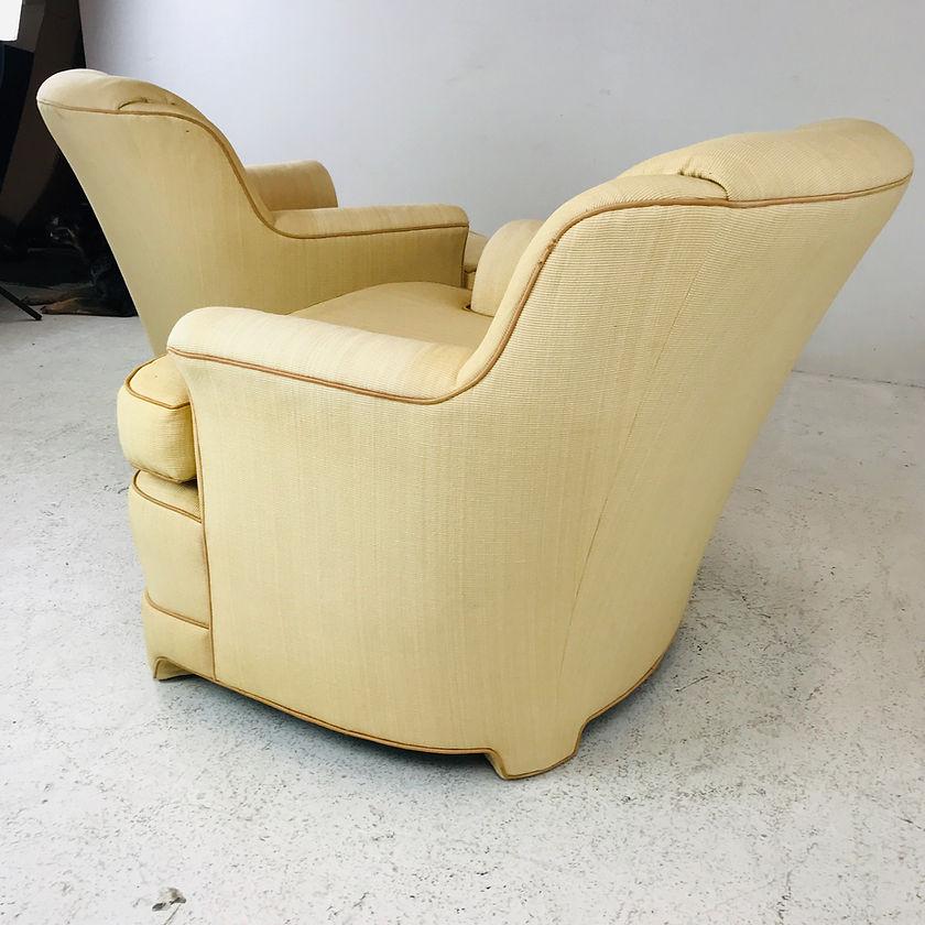Mid-Century Modern Pair of 1980s Marge Carson Armchairs For Sale