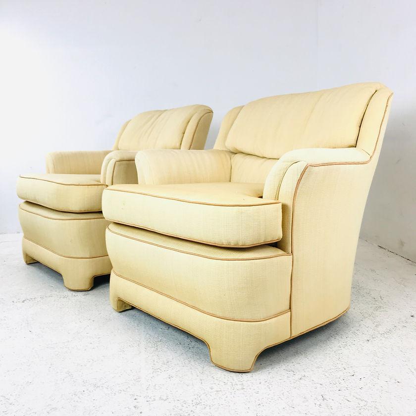 American Pair of 1980s Marge Carson Armchairs For Sale