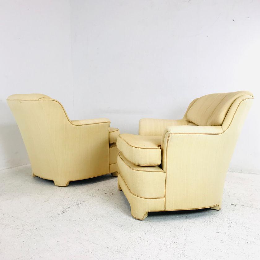 Pair of 1980s Marge Carson Armchairs In Good Condition For Sale In Dallas, TX