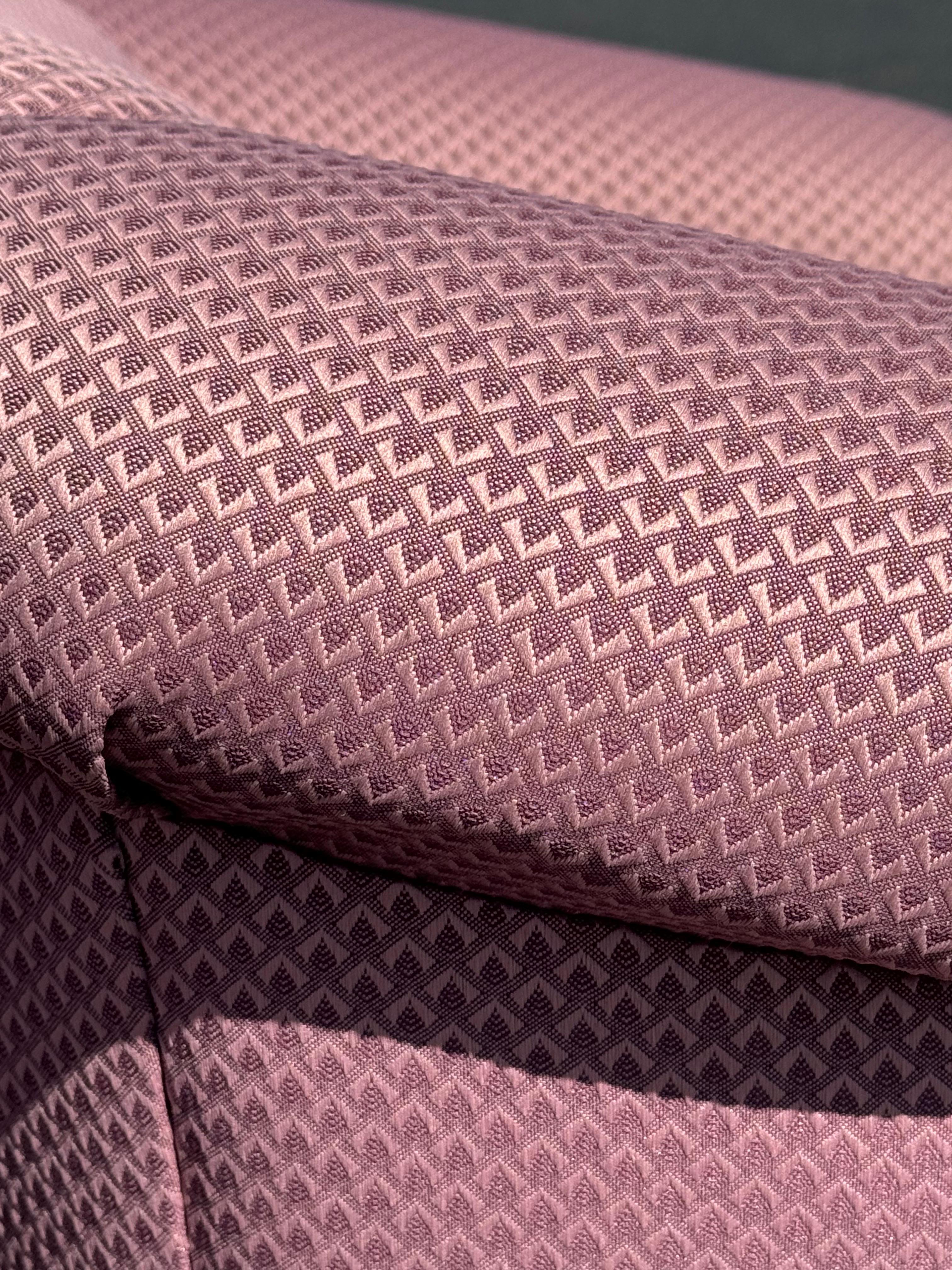 Pair of 1980's Mauve Swivel Chairs 6