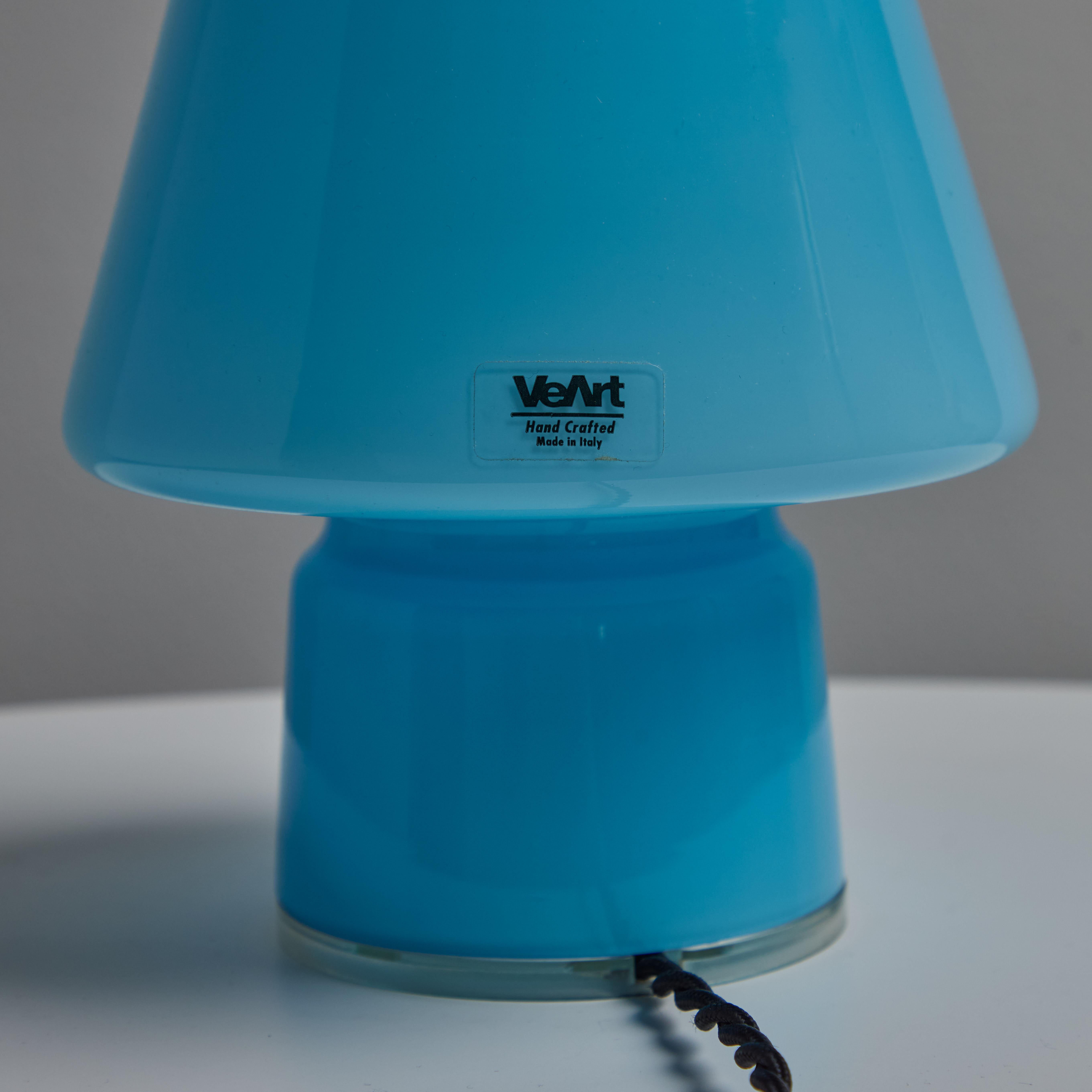 Pair of 1980s Memphis Style Glass 'BiBi' Table Lamps for Artemide For Sale 5
