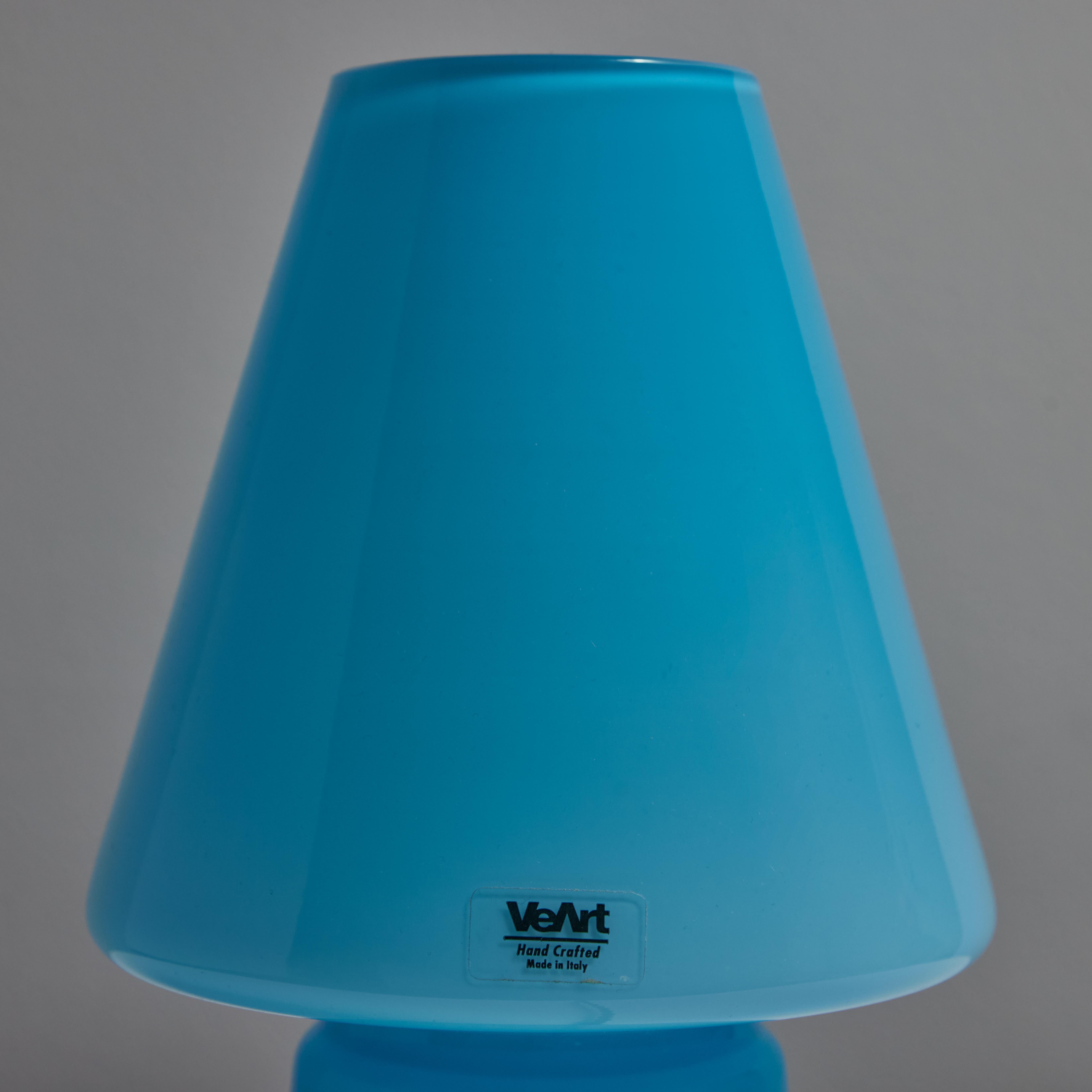 Pair of 1980s Memphis Style Glass 'BiBi' Table Lamps for Artemide For Sale 6
