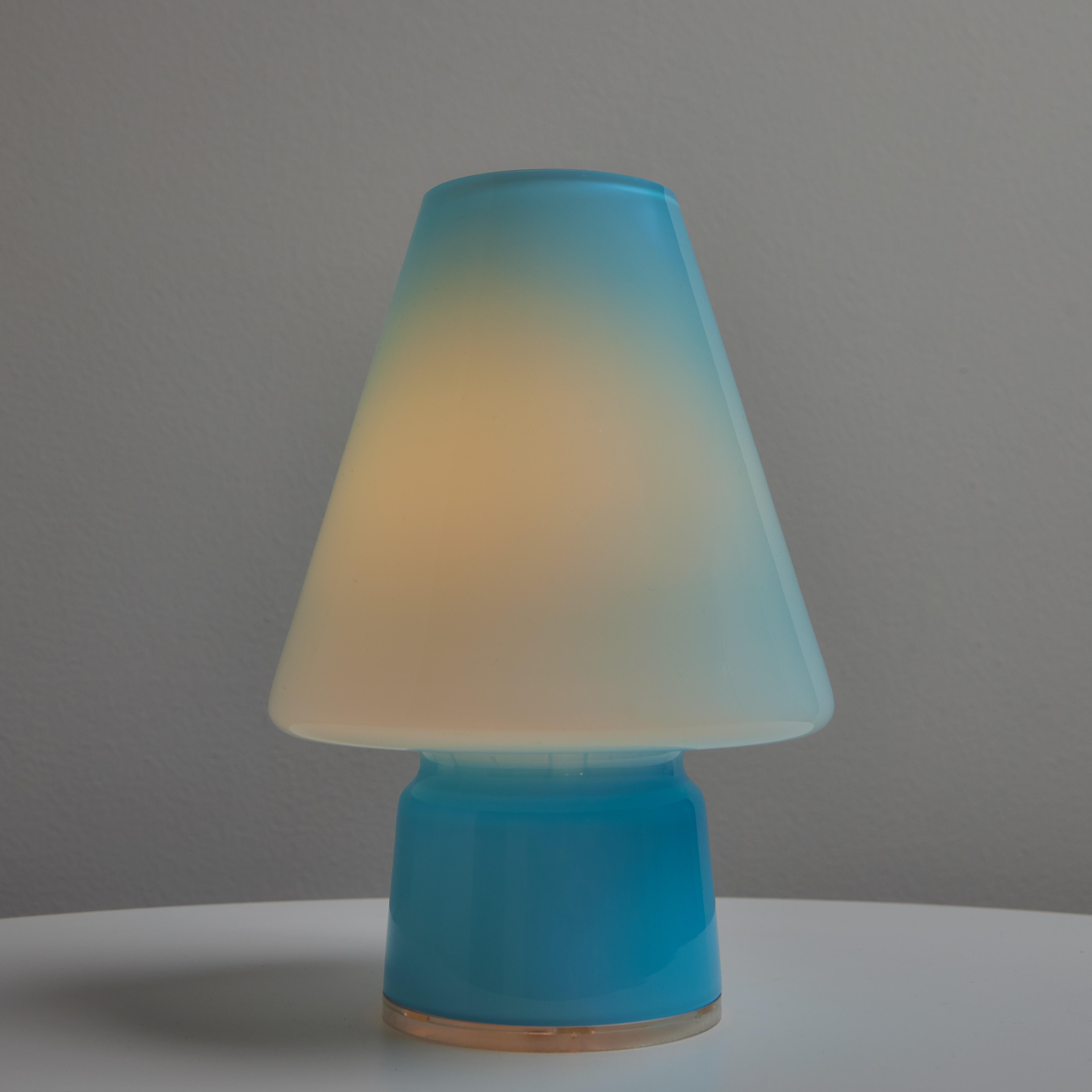Pair of 1980s Memphis Style Glass 'BiBi' Table Lamps for Artemide For Sale 7