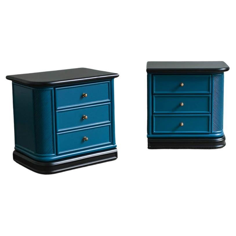 Pair of 1980s Nightstands – Lacquered Series
