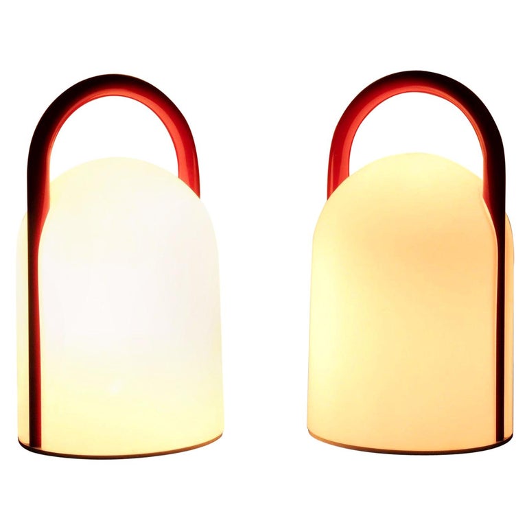 Pair of 1980s Romolo Lanciani "Tender" Table Lamps for Tronconi For Sale