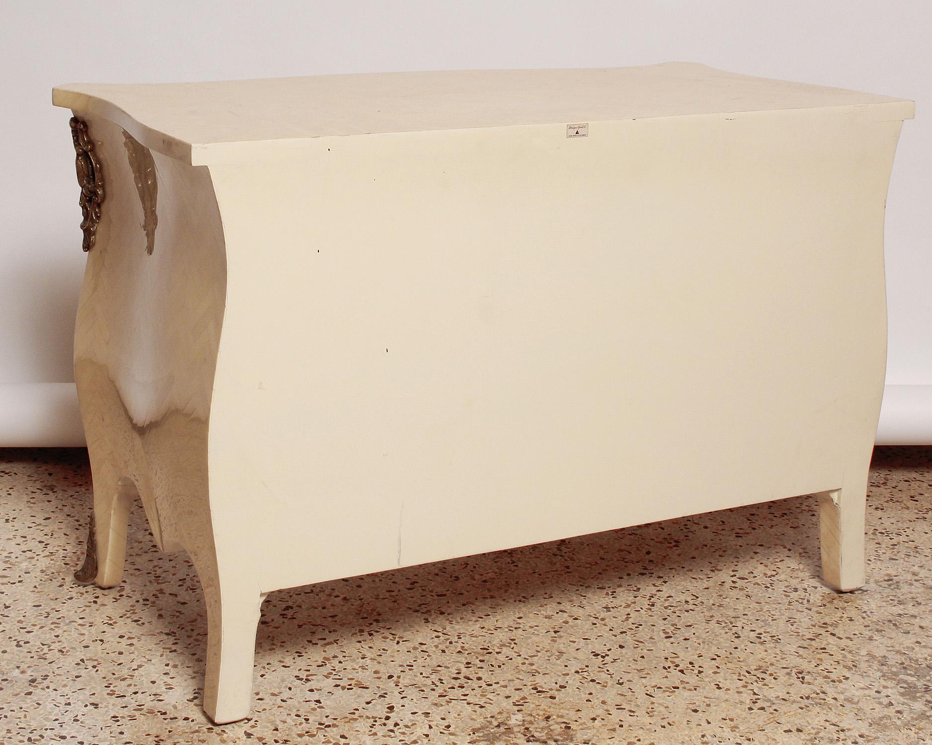 Pair of 1980's Tessellated Bone Nightstands by Enrique Garces For Sale 6
