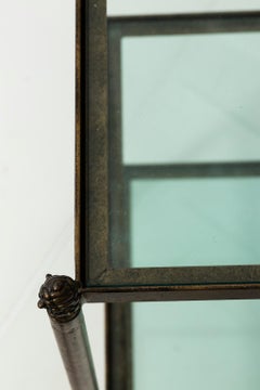 Pair of 1980s Three-Tier Glass Etageres