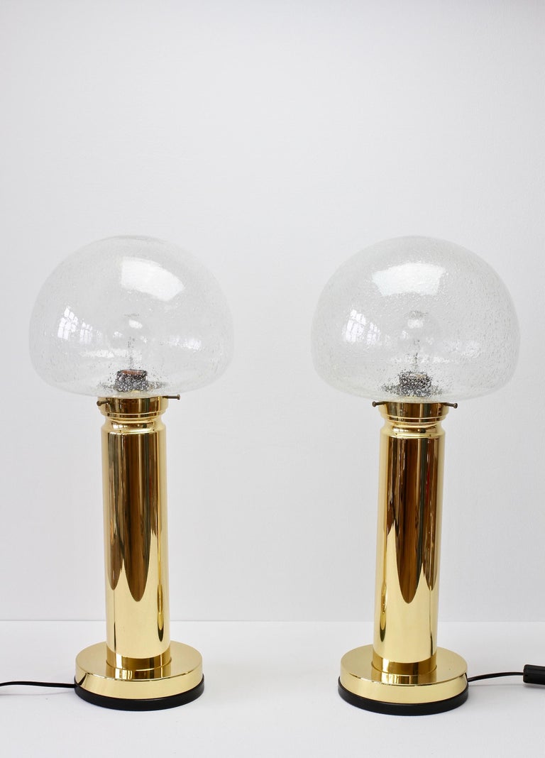 Pair of 1980s Vintage Limburg Style Domed Bubble Glass ...