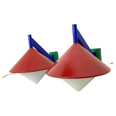 Pair of 1980s Wall Lamps