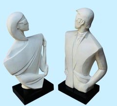 Pair of 1987 David Fisher “Mysterious I & II” Sculptures for Austin Productions