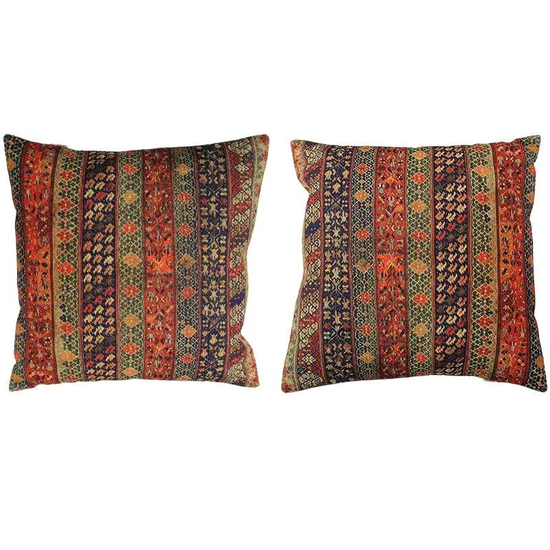 Coppia di cuscini decorativi in stile persiano degli anni ’90 in vendita