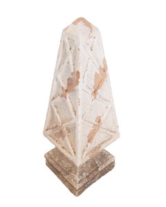 Pair of 1990s French Natural Terracotta Obelisks