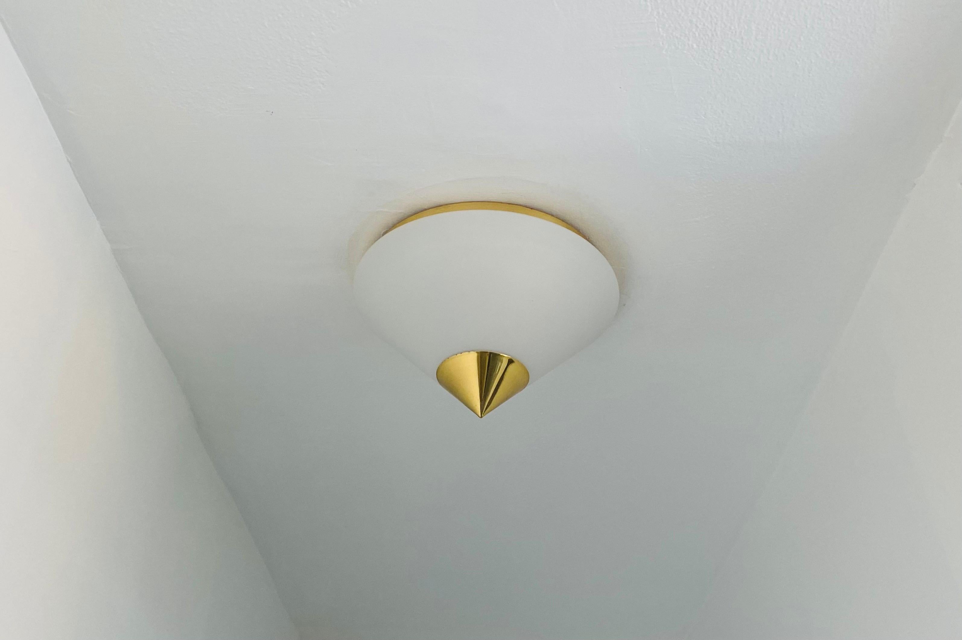 Post-Modern Pair of 1990s JT Kalmar High Style Flush Lights For Sale