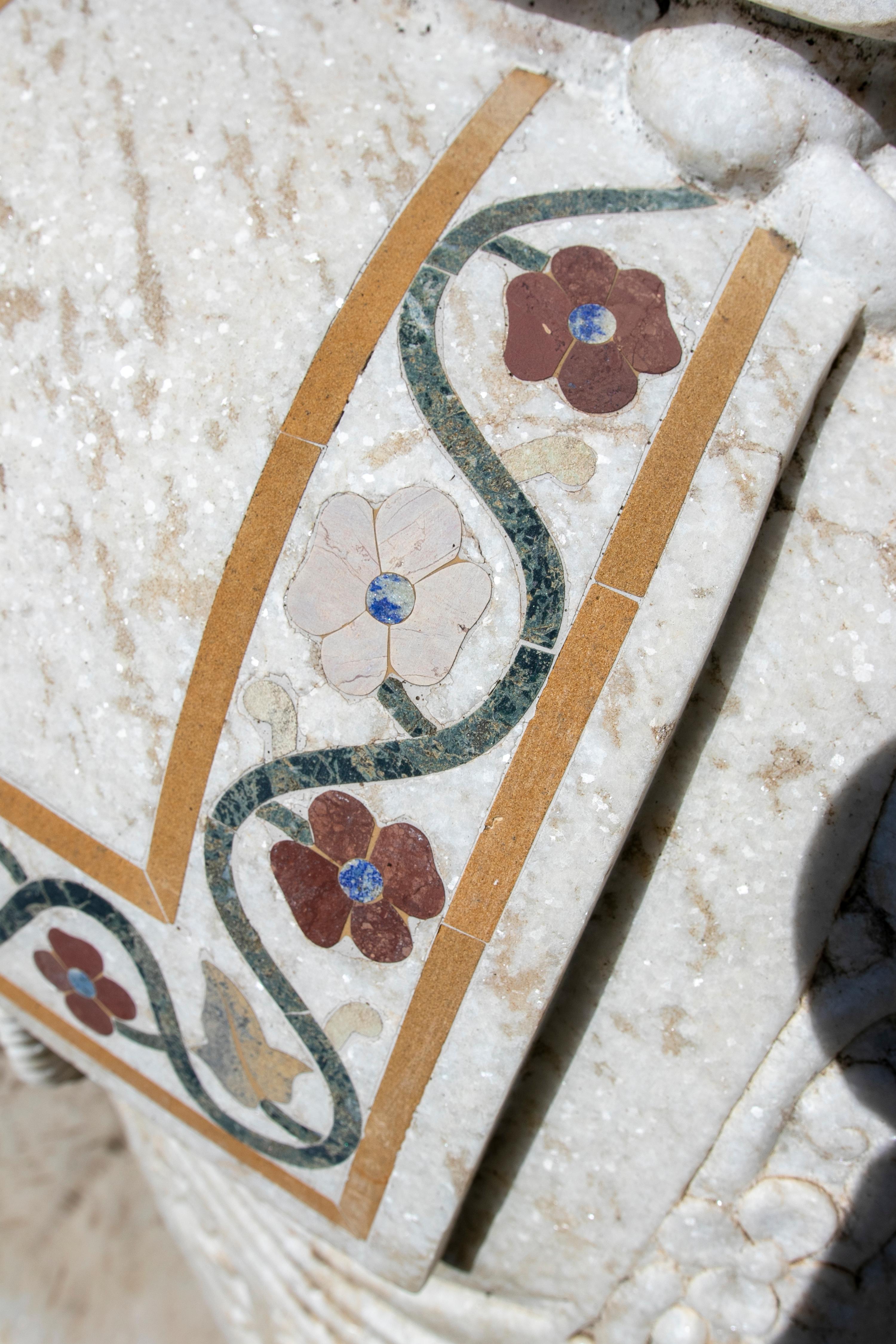 Coppia di elefanti intarsiati in marmo bianco Macael invecchiato intagliati a mano del 1990 in vendita 13