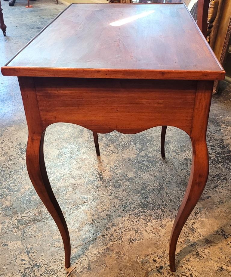 Pair of 19C French Country Cherrywood Side Tables For Sale 3