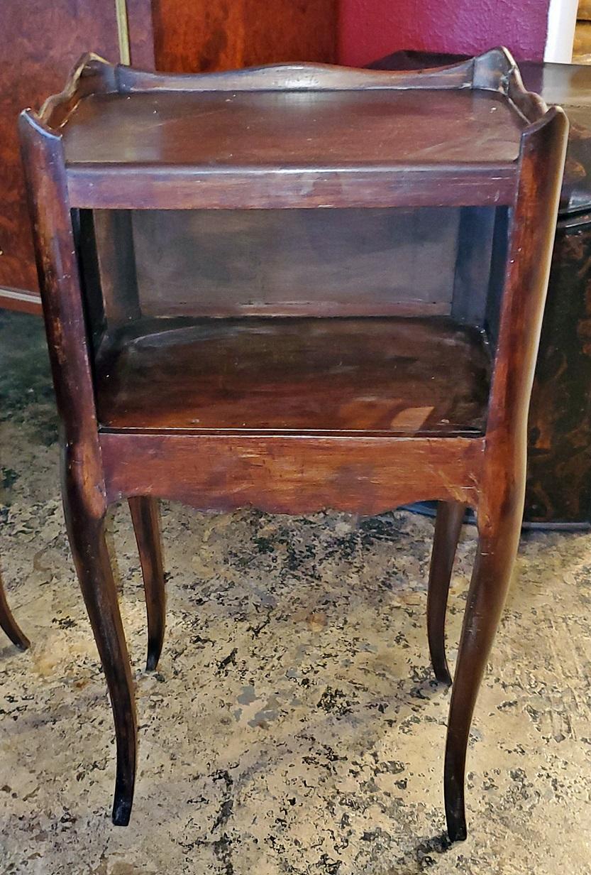 Pair of 19th Century French Country Walnut Side Tables 4
