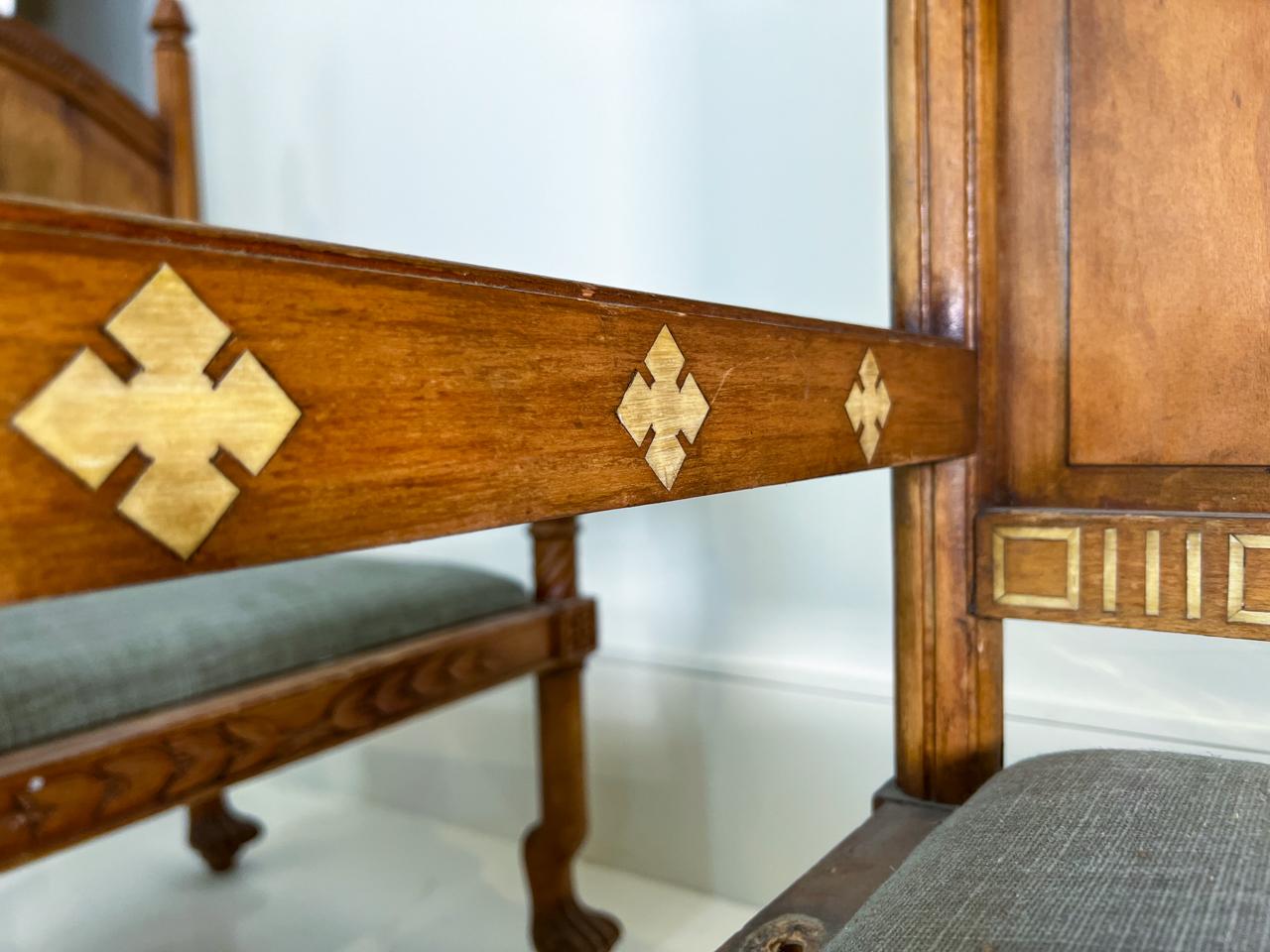 Pair of Gothic Revival Chairs, 19th Century 7