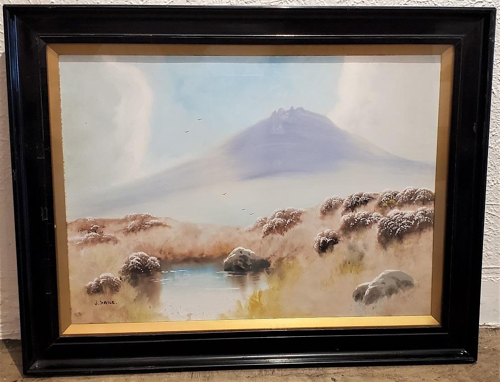 Pair of 19C J Saile Scottish Highland Watercolors For Sale 3