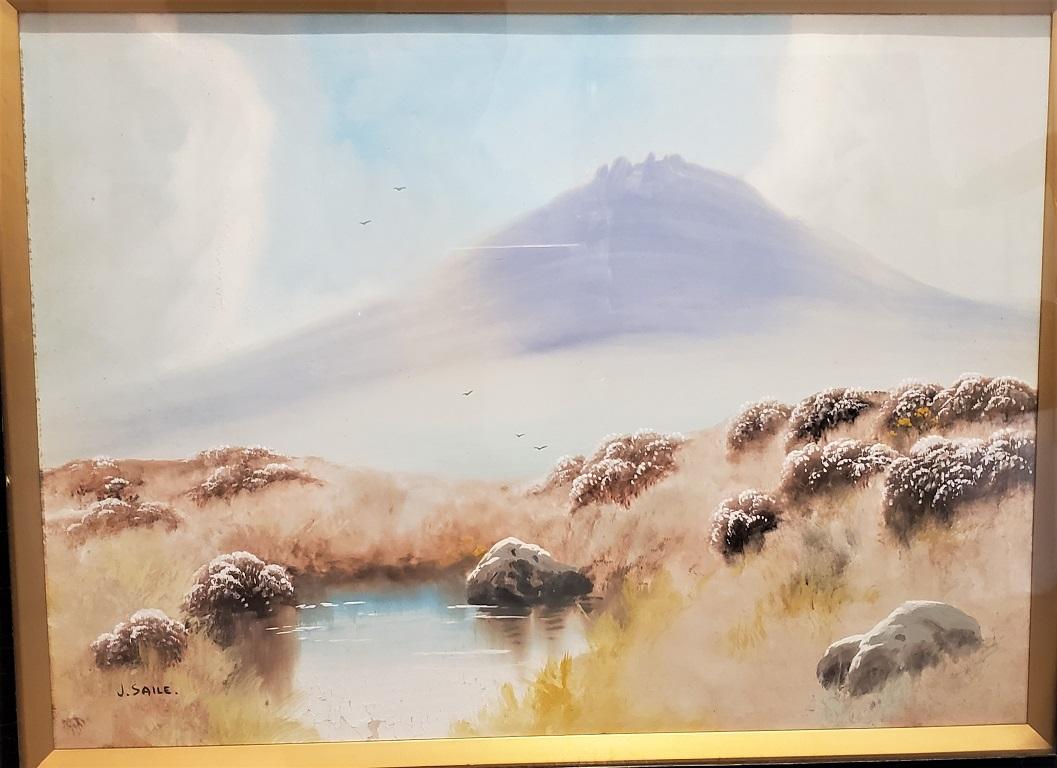 Pair of 19C J Saile Scottish Highland Watercolors For Sale 7