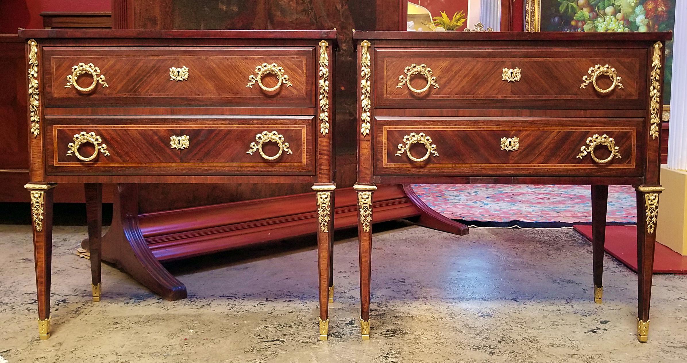 Pair of 19th Century Louis XVI Style Side Tables 10