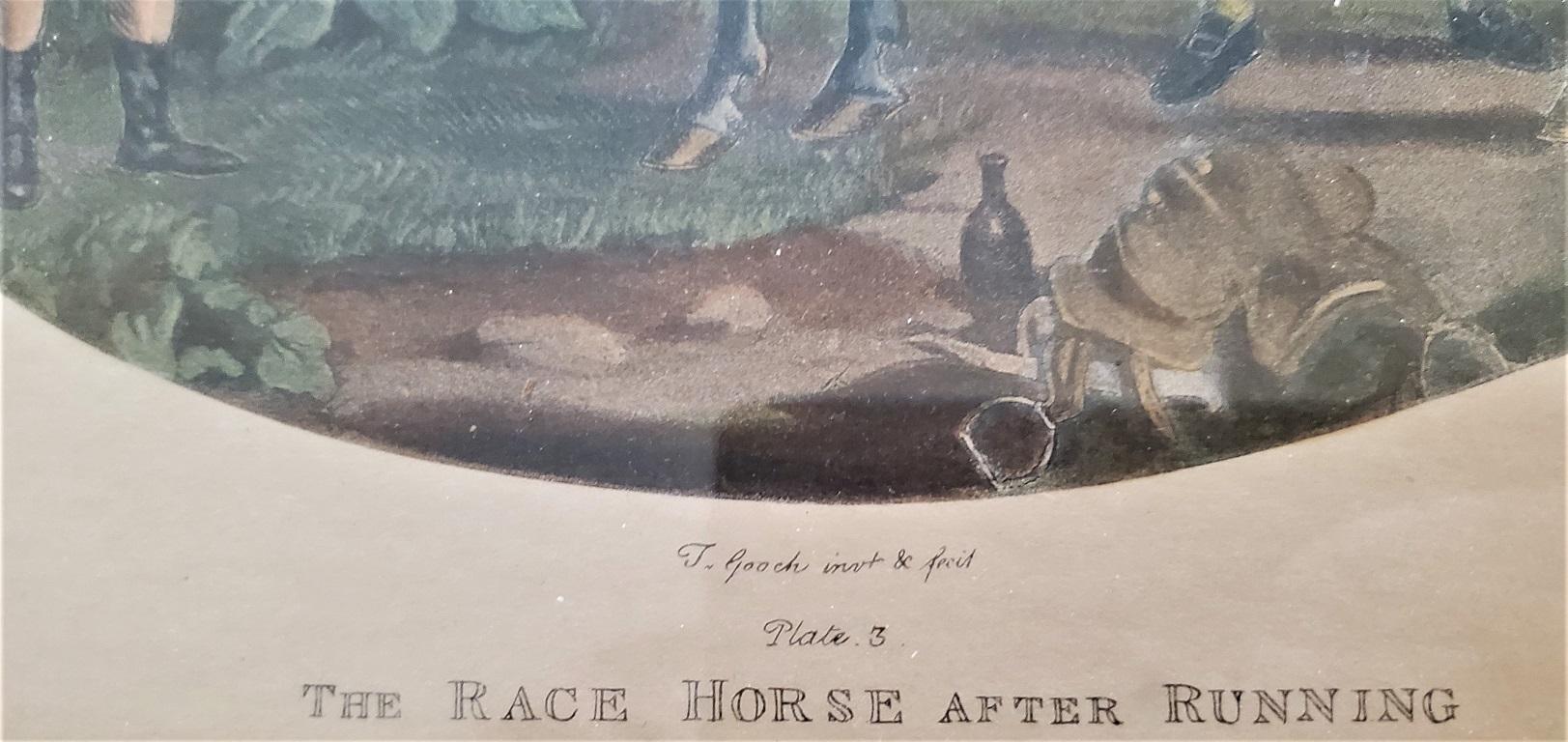 English Pair of 19th Century Thomas Gooch Horse Aquatints