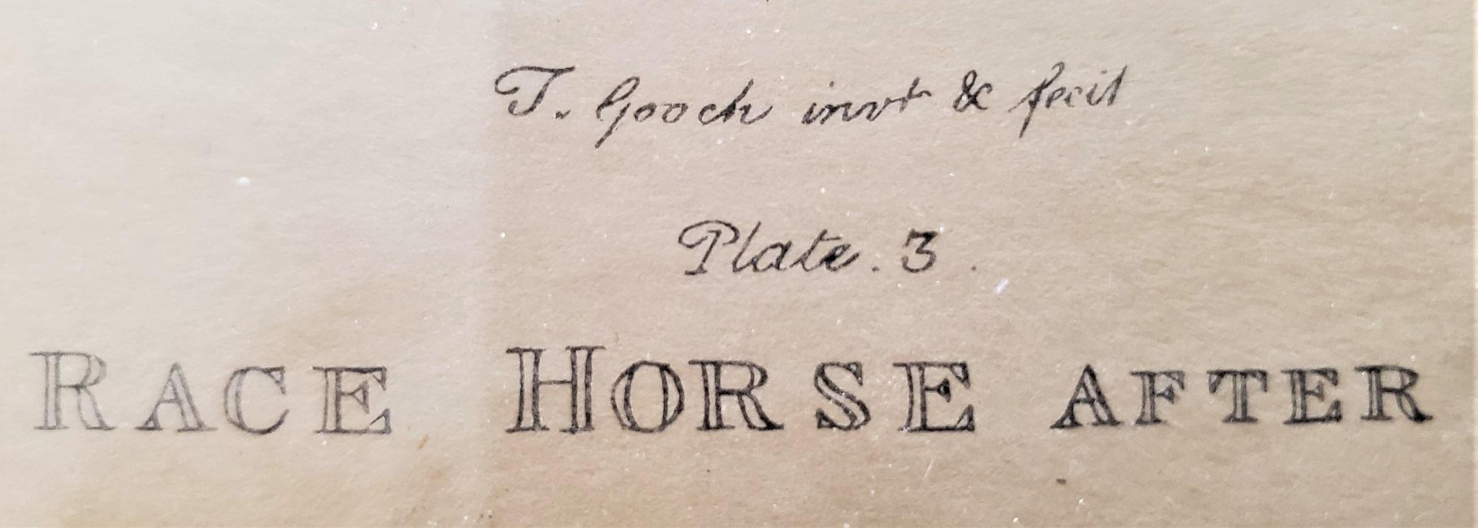 Hand-Crafted Pair of 19th Century Thomas Gooch Horse Aquatints