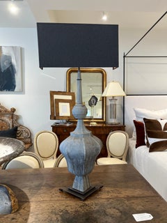 Pair of 19th C Zinc Lamps