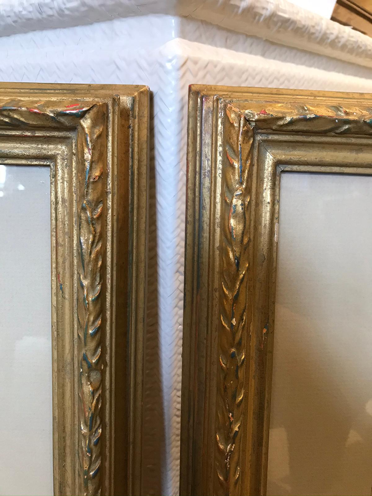Pair of 19th-20th Century French Engravings of Normandy in Giltwood Frames 10