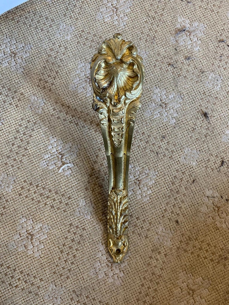 Pair of 19th20th Century Gilt Bronze Curtain Rod Brackets For Sale at 1stDibs bronze curtain