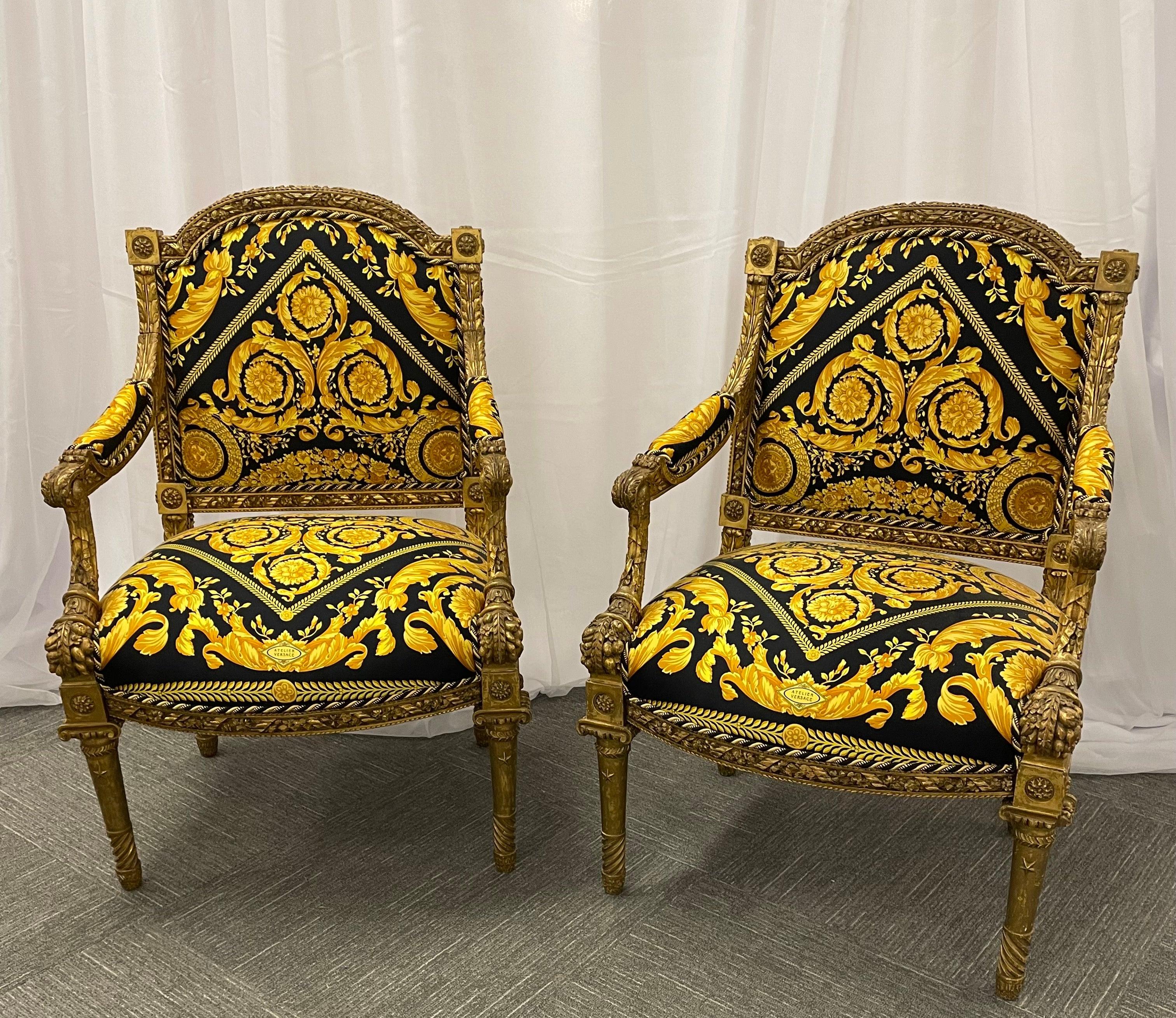 Pair of 19th-20th Century Louis XVI Style Carved Armchairs  For Sale 6