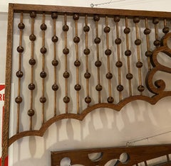 Pair of 19th/ 20th Century Oak Stick & Ball Architectural Elements