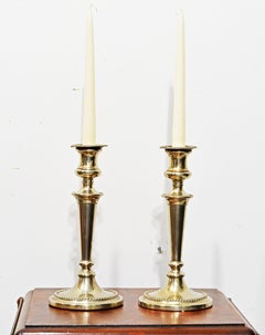 Pair of 19th C Adam Style Sheffield Candle Holders Inscribed Thos Wilson Sons Co