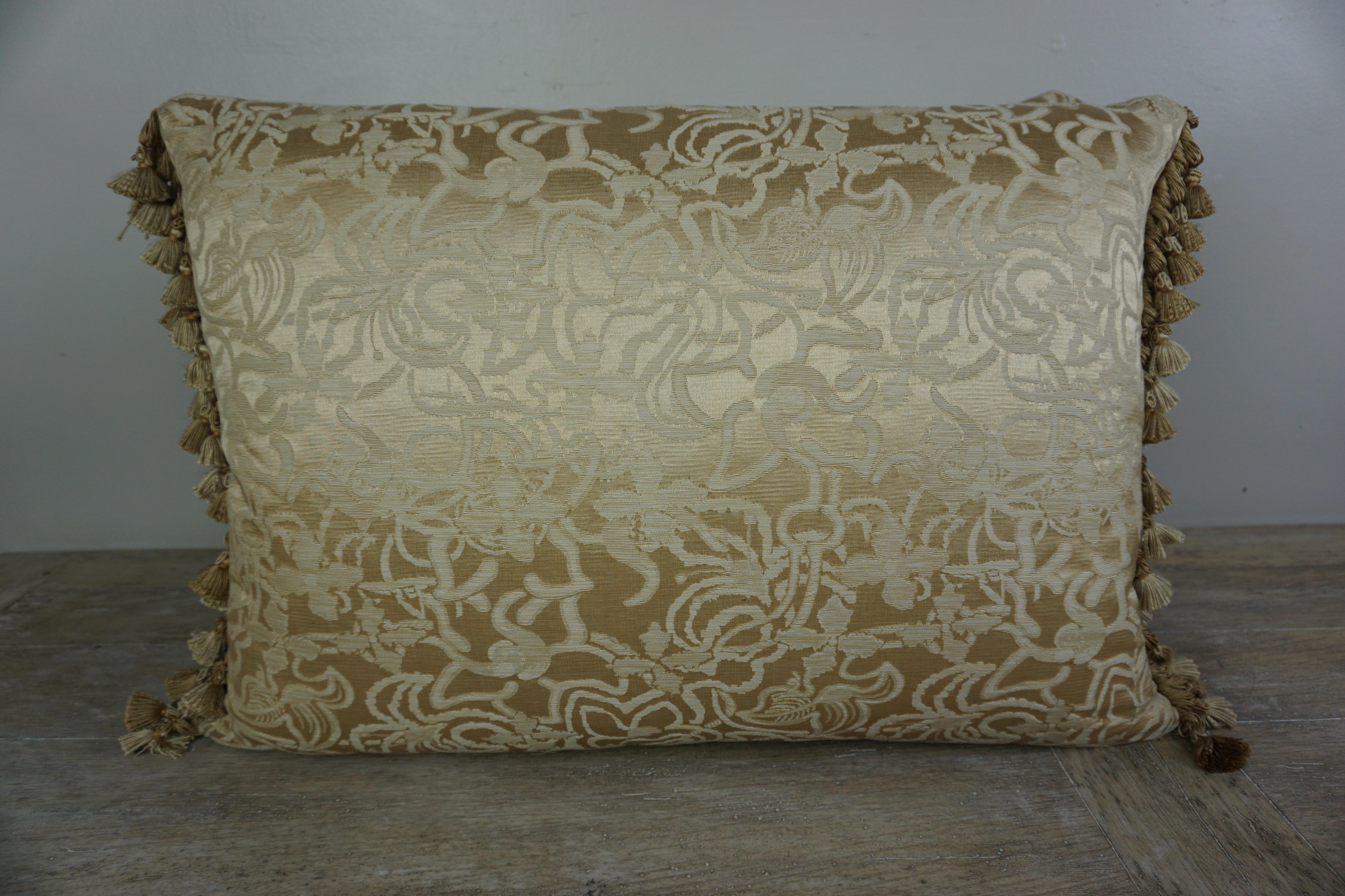 Rococo Pair of 19th Century Appliqued Pillows by Melissa Levinson