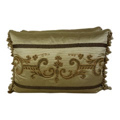 Pair of 19th Century Appliqued Pillows by Melissa Levinson